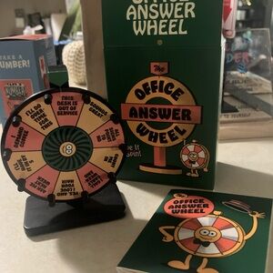 The Office Answer Wheel Game - Green and Black